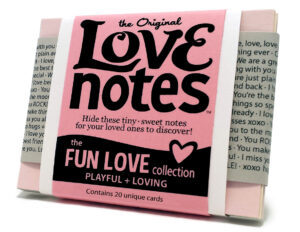 Original Love Notes Product Photography and Package Design