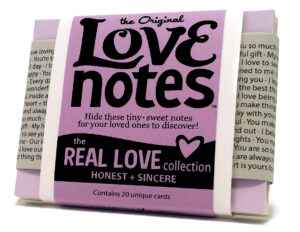 Original Love Notes Product Photography and Package Design