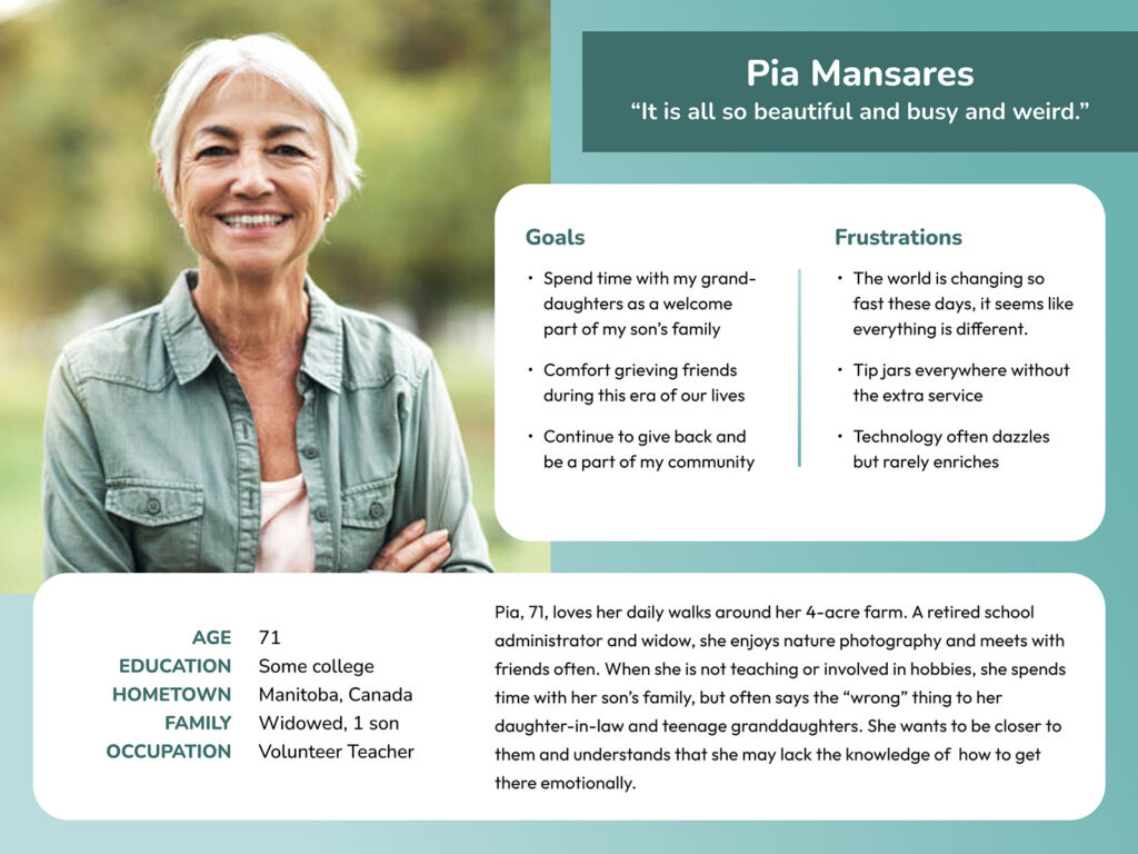 EmpathyMe User Persona Pia Mansares