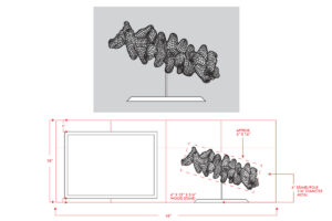 Revance HQ Concept peptide sculpture