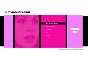 Archive website - amyadams.com c. 2000-2001